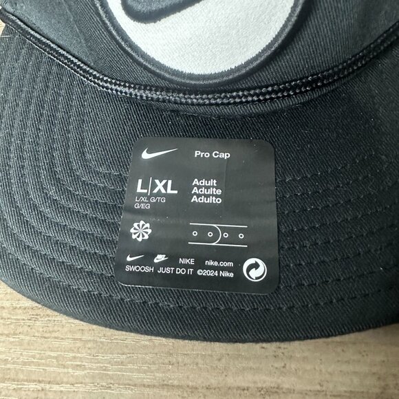 NWT Nike Men's Retro Pro Performance Snapback Hat Size L/XL (Black) HF7482-010 - Picture 4 of 14